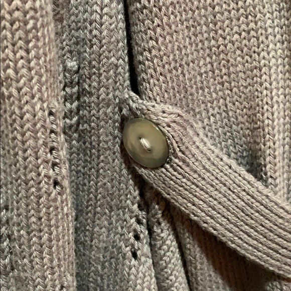 PURE HANDKNIT sweater/vest:: SZ S/M:: gray - Picture 6 of 7